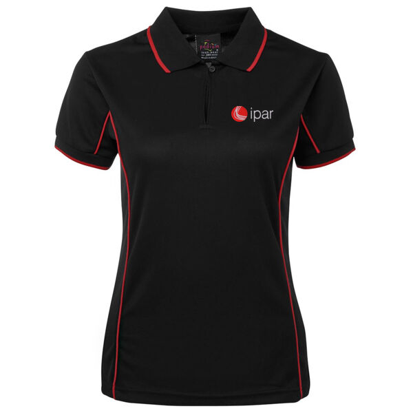 Ladies Polo - Black/Red Thumbnail